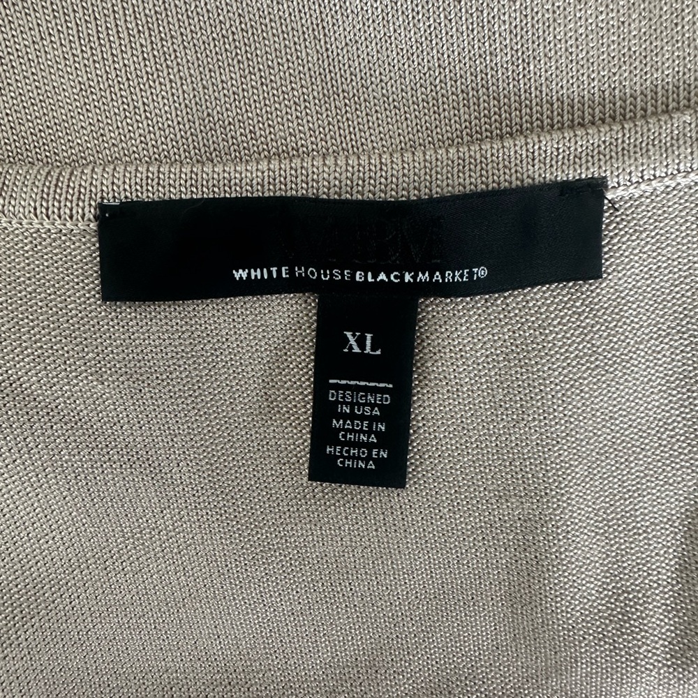 White House Black Market Cream Cardigan - Picture 7 of 9